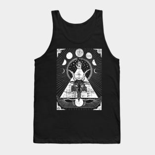 Baphomet on Black Tank Top